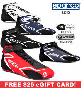 Racing Shoes - Shop All Auto Racing Shoes - Sparco Skid Shoes - $279