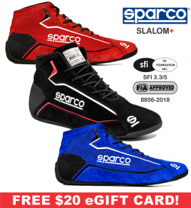 Racing Shoes - Shop All Auto Racing Shoes - Sparco Slalom+ Shoes - $219