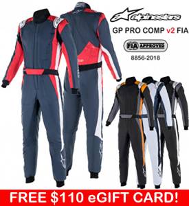 Racing Suits - Shop FIA Approved Suits - Alpinestars GP Pro Comp v2 FIA Suits - $1099.95