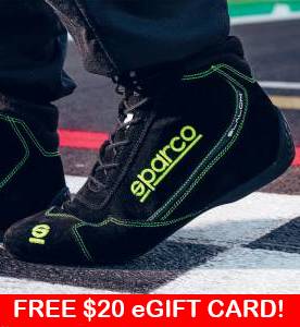 Racing Shoes - Shop All Auto Racing Shoes - Sparco Slalom Shoes (MY2022) - $209
