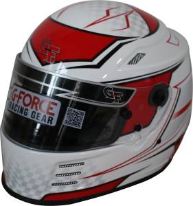 Helmets & Accessories - Youth Helmets - G-Force Rookie Graphic Youth Helmet - White/Red Graphic - $319